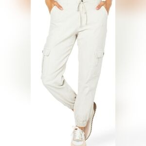 🆕️ Celebrity Pink Cream Cargo Drawstring Jogger Style Pants